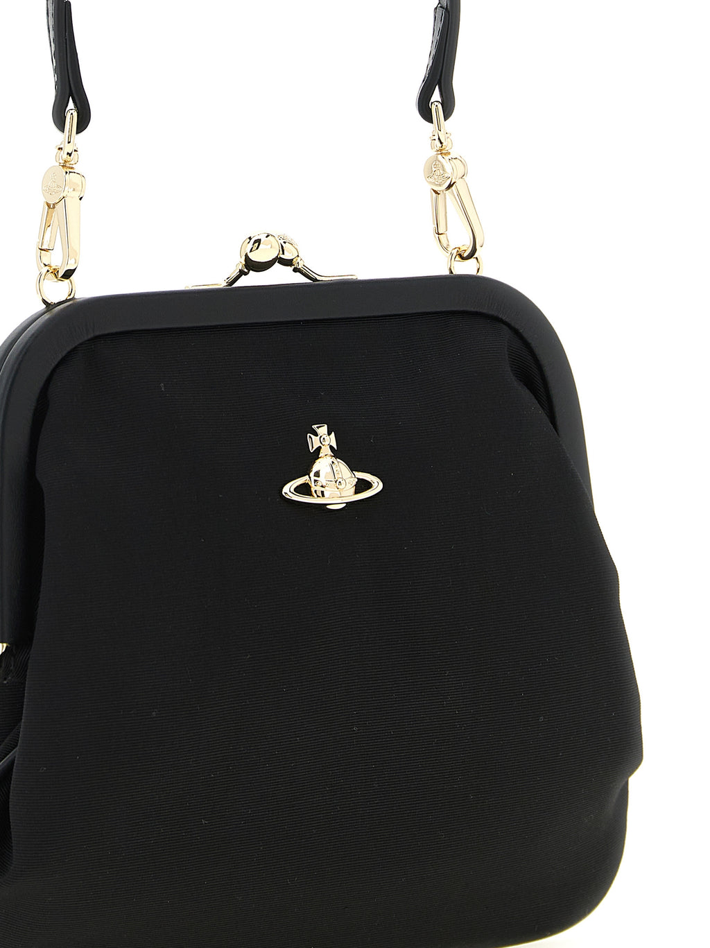 Black Viscose Clutch Bag