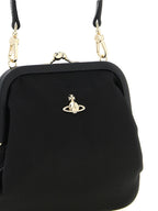 Black Viscose Clutch Bag
