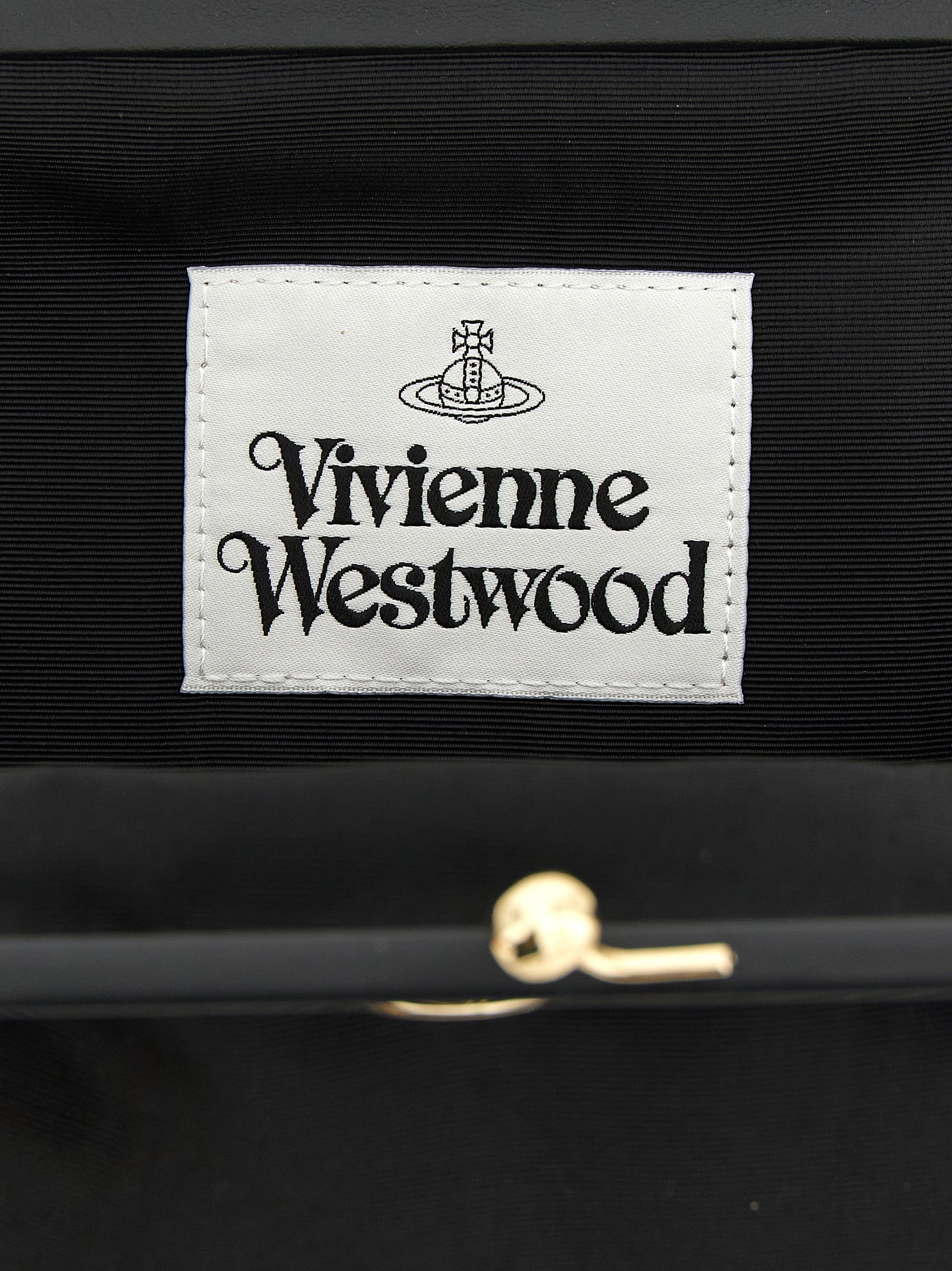 Black Viscose Clutch Bag