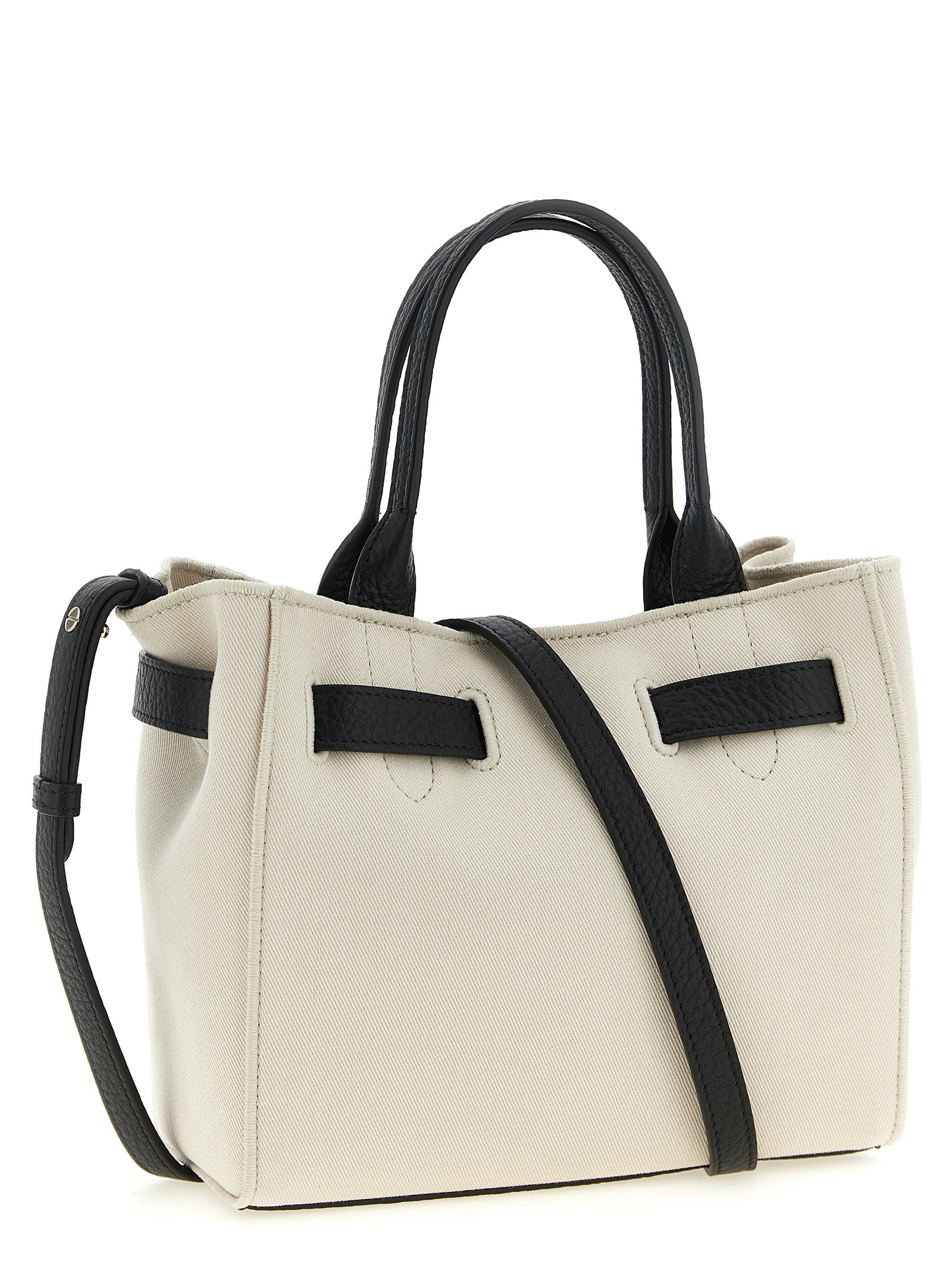 Audrey Canvas and Leather Tote