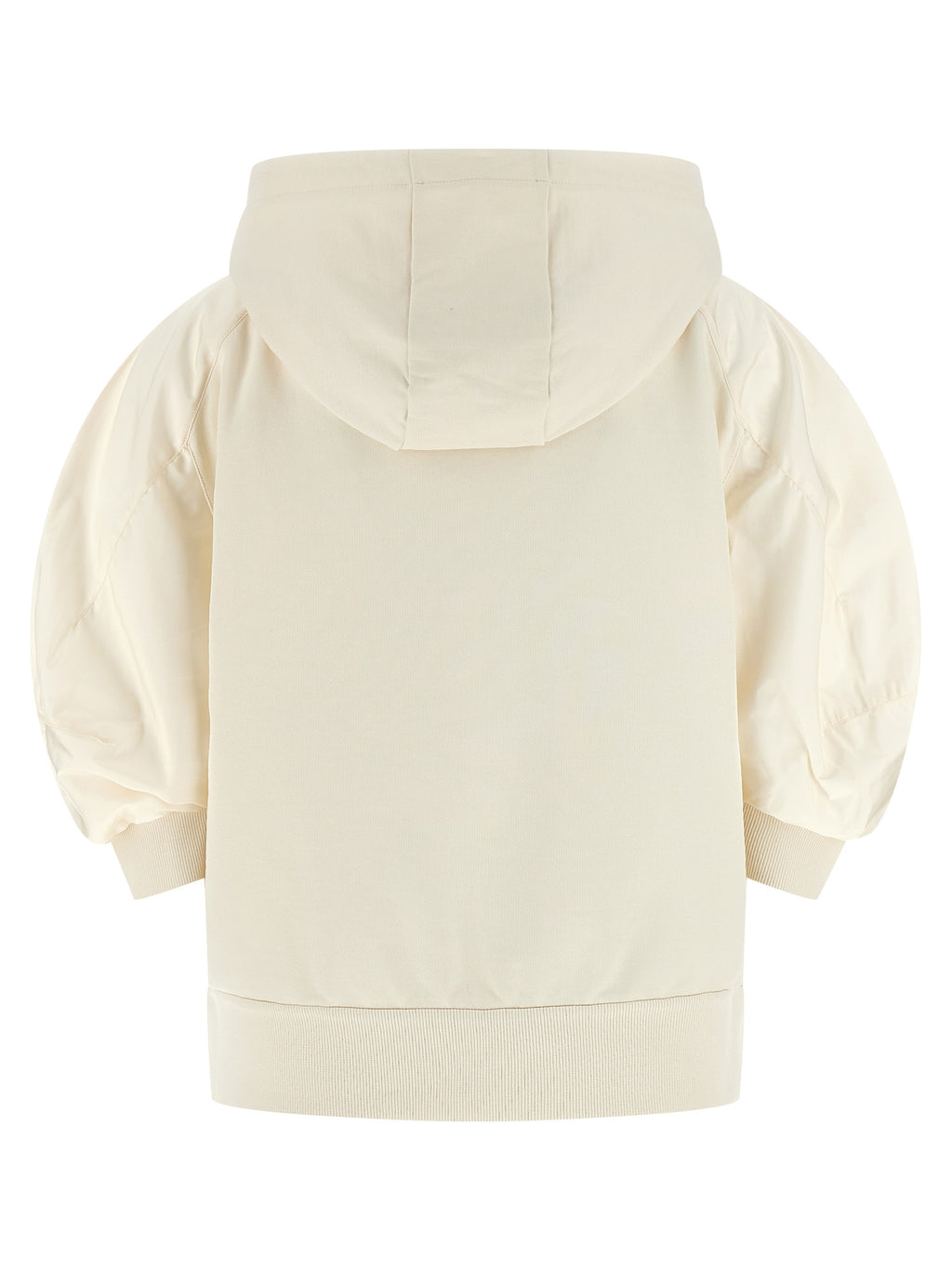 White Cotton Hoodie