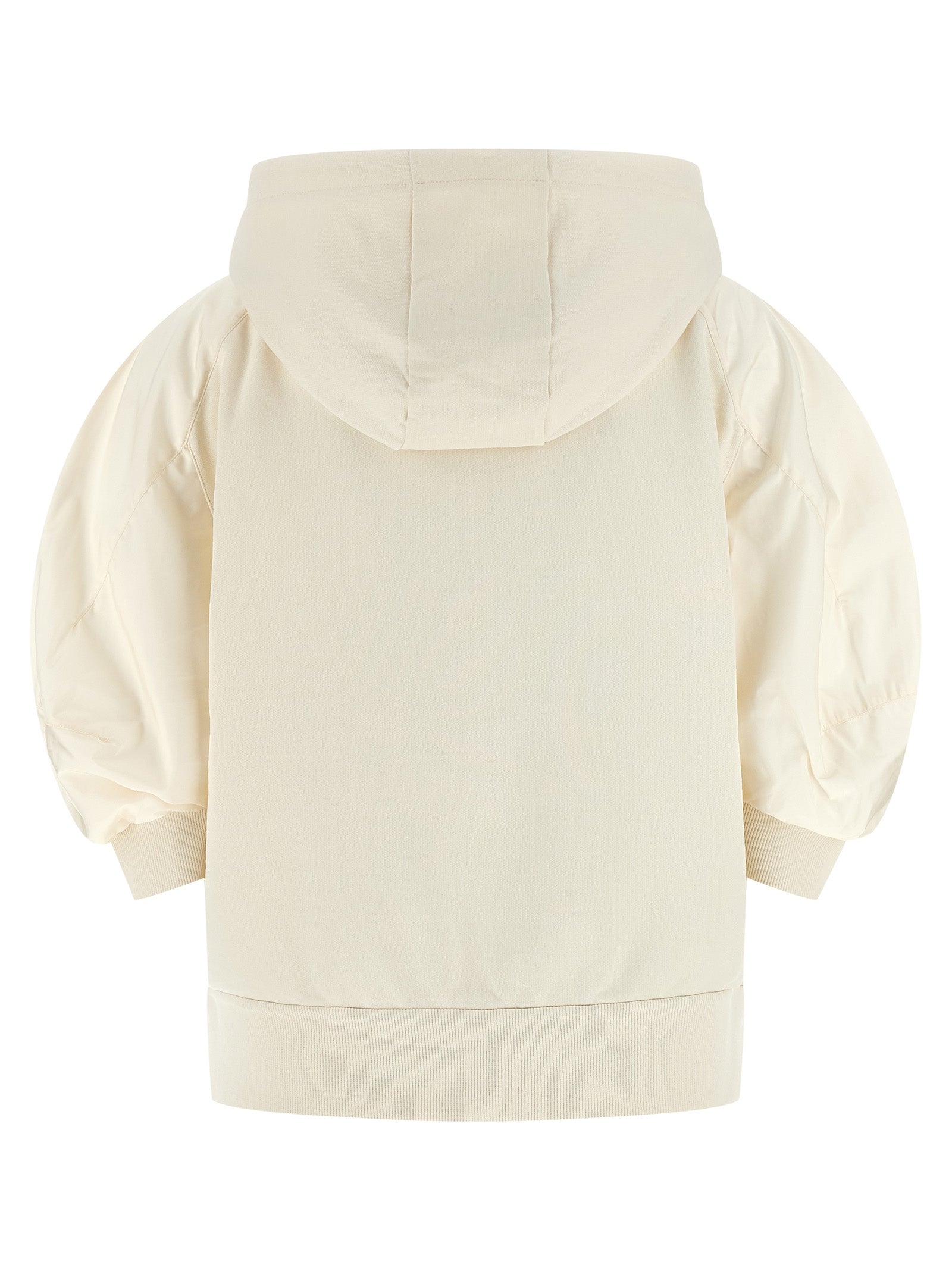 White Cotton Hoodie