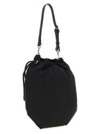 Moiré Viscose Drawstring Handbag