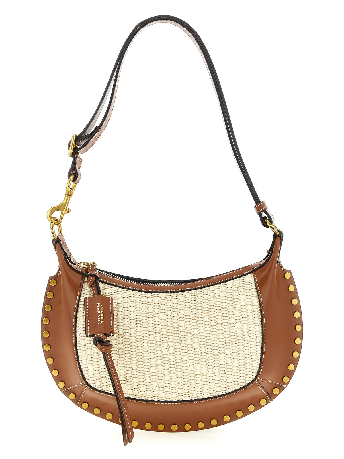 Calfskin Oskan Moon Shoulder Bag