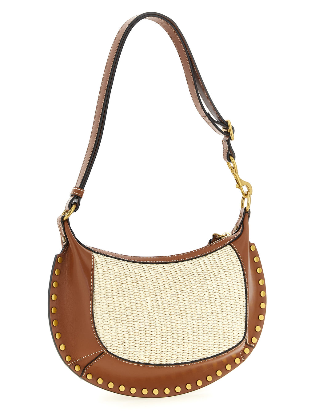 Calfskin Oskan Moon Shoulder Bag