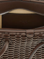 Brown Cotton Handbag