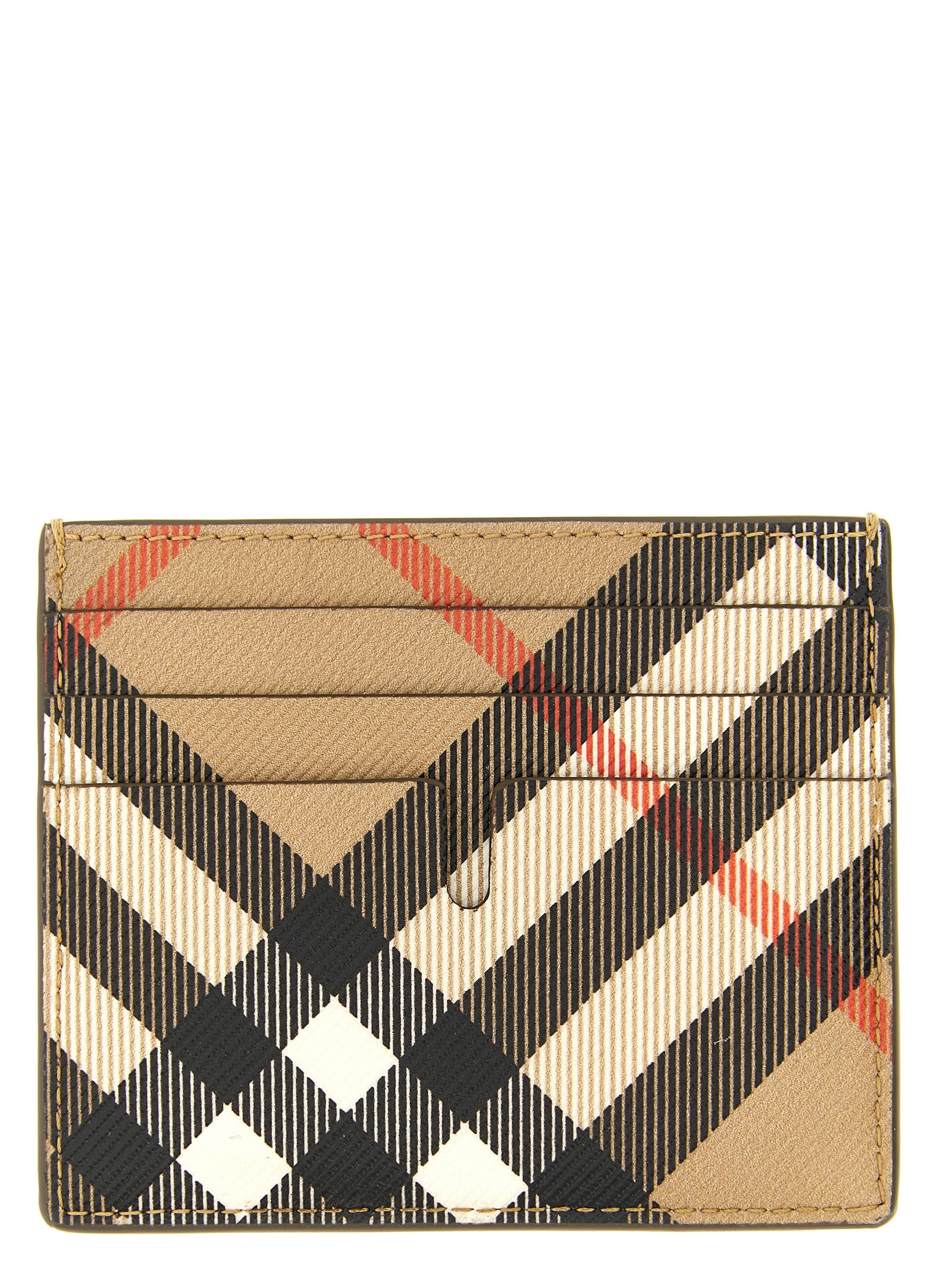 Beige Polyurethane Sandon Cardholder