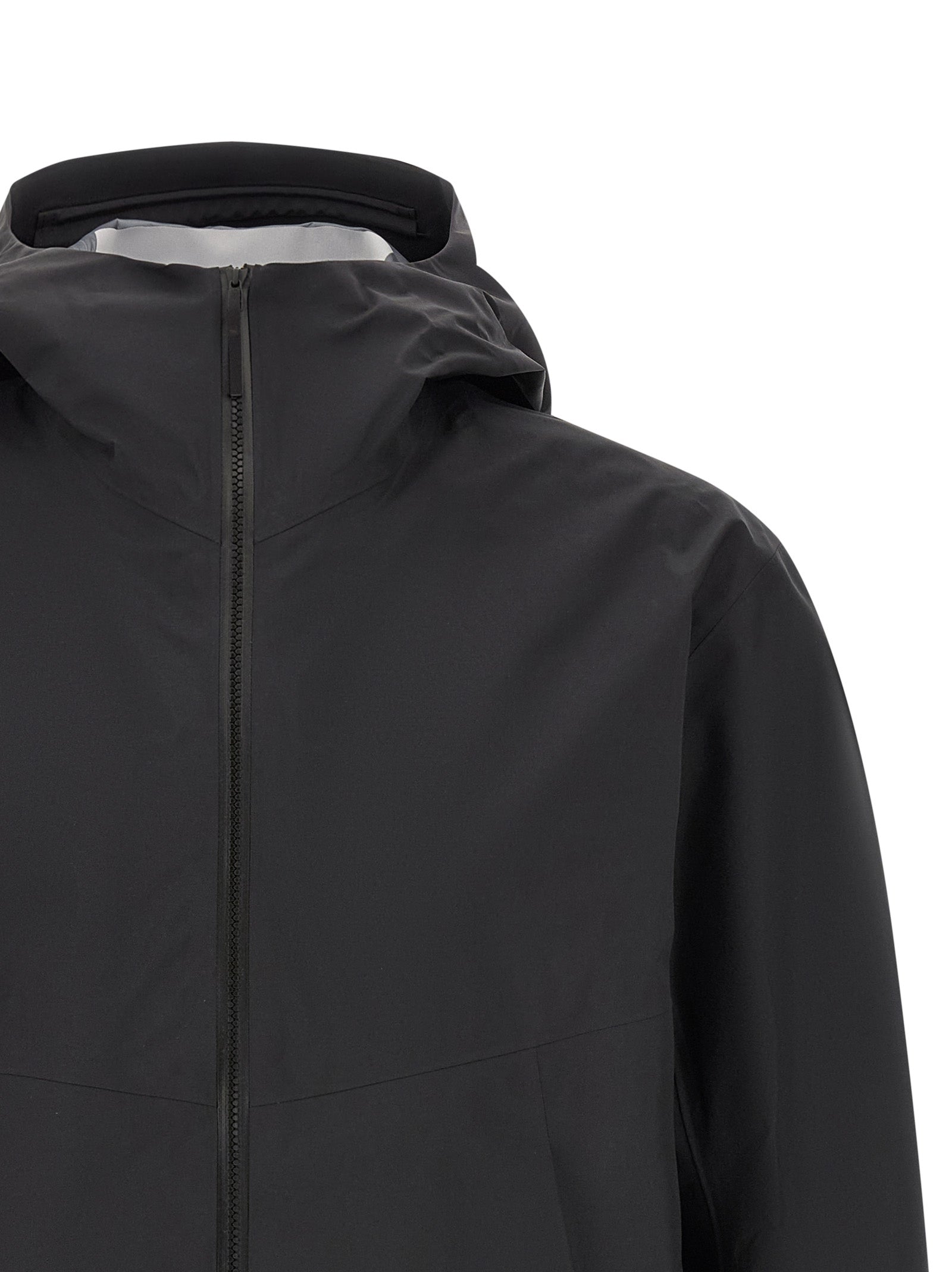 Arris Black Nylon Shell Jacket