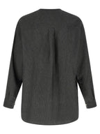 Gray Linen Blouse