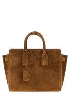 Small Brown Calfskin Sac De Jour Handbag