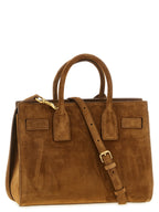 Small Brown Calfskin Sac De Jour Handbag