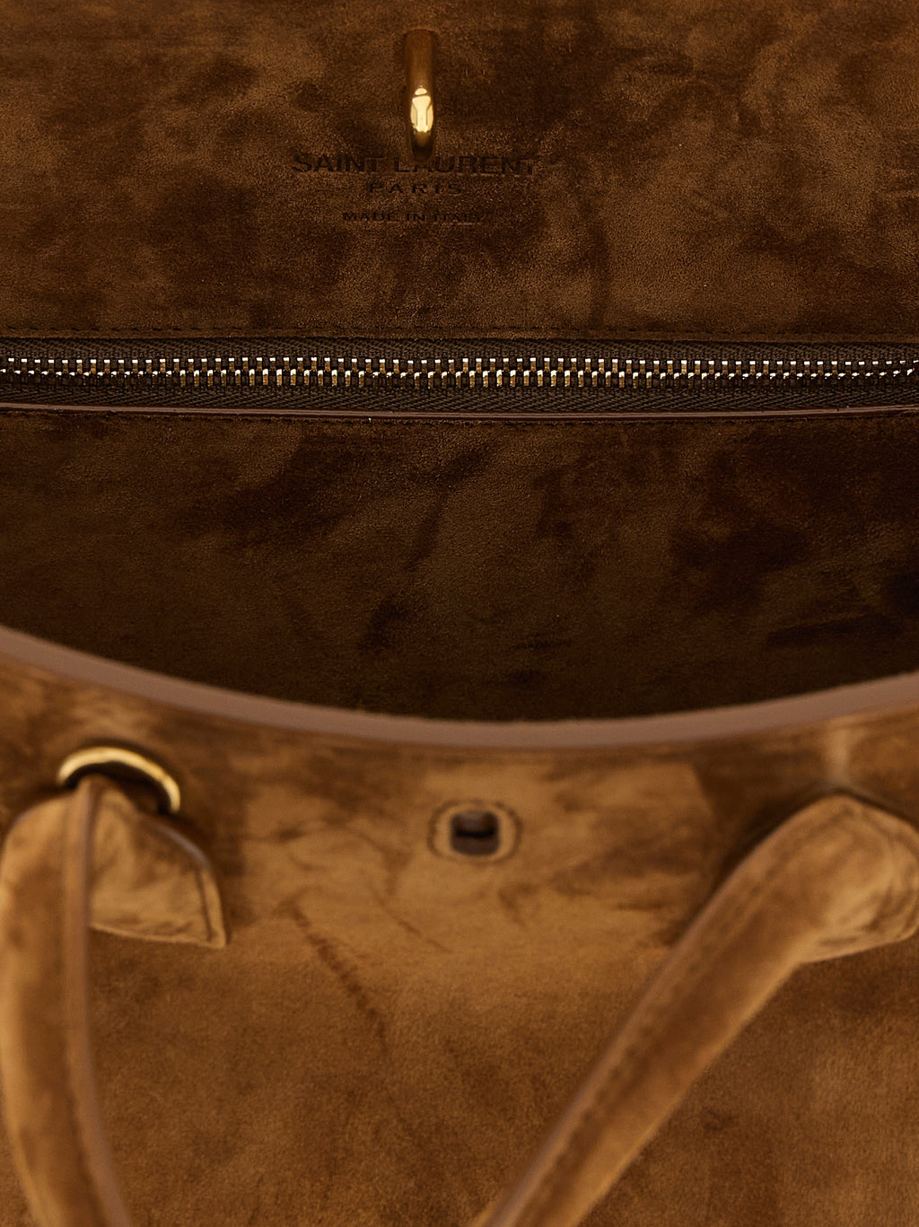 Small Brown Calfskin Sac De Jour Handbag
