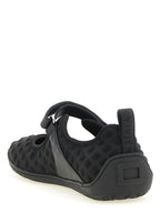 Black Diamond-Print Polyamide Viv Low Ballet Flats