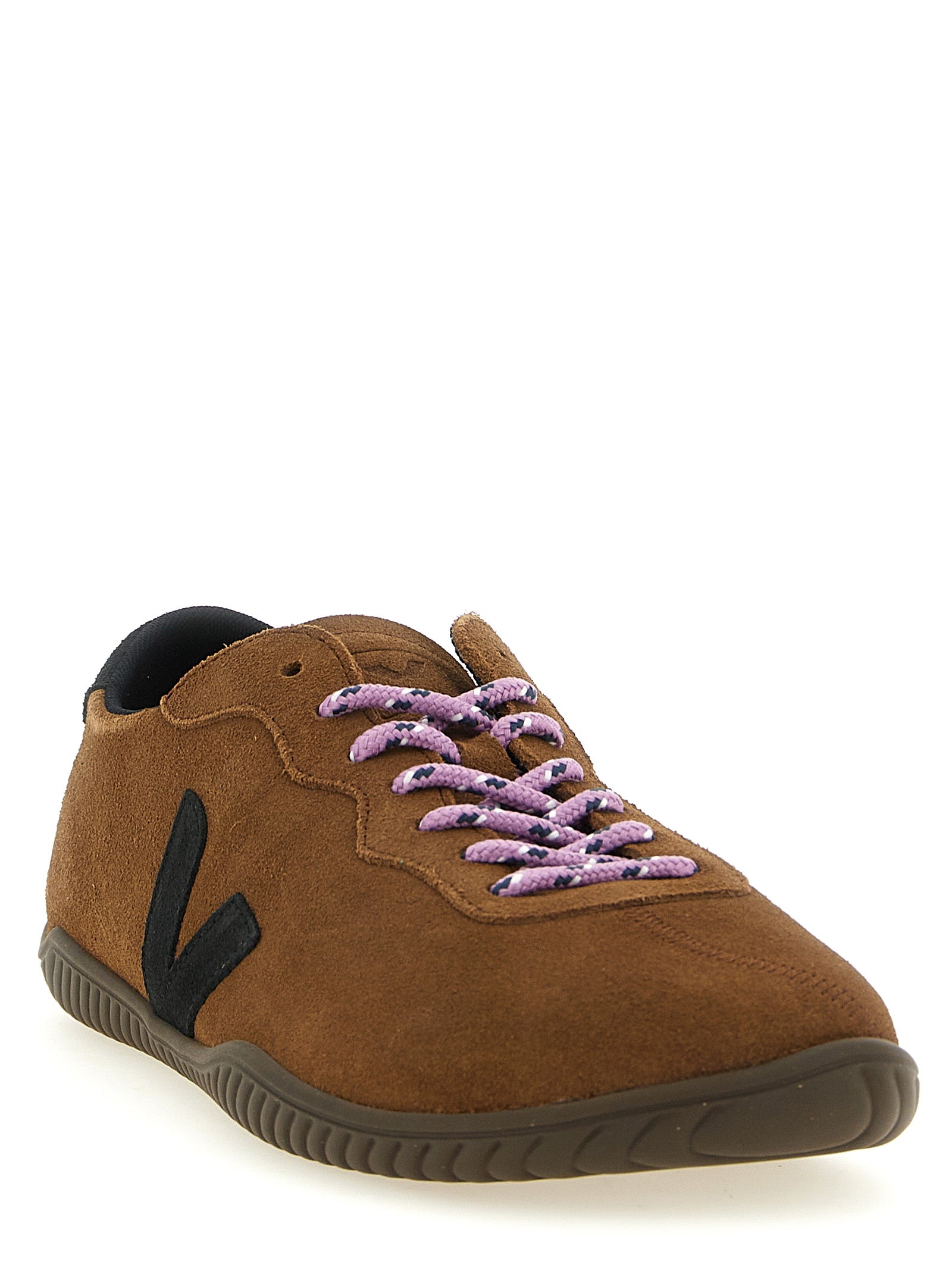 Brown Calfskin Low Top Sneakers