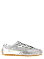 Silver Leather Boxe Basse Sneakers
