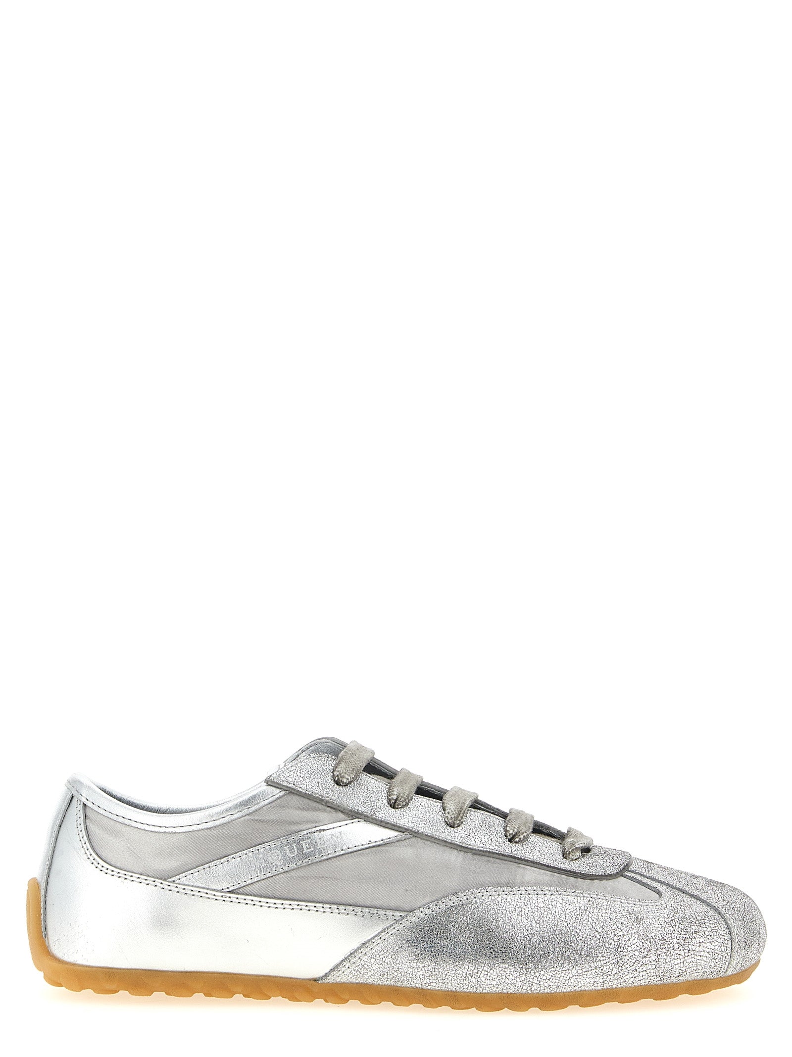 Silver Leather Boxe Basse Sneakers