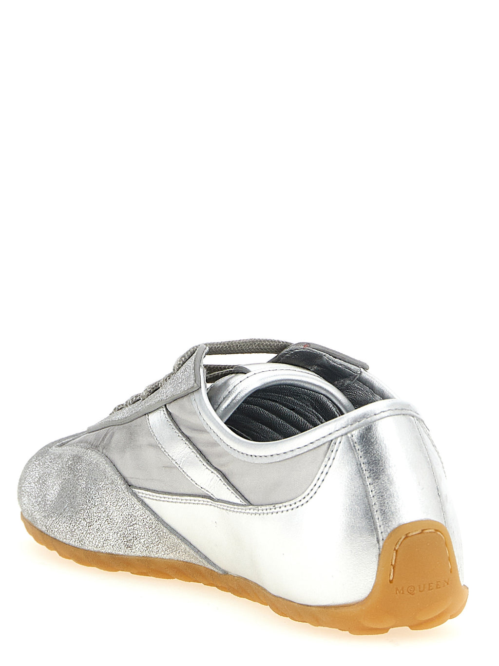 Silver Leather Boxe Basse Sneakers