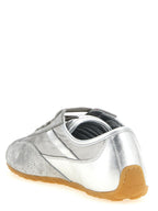 Silver Leather Boxe Basse Sneakers
