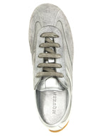 Silver Leather Boxe Basse Sneakers