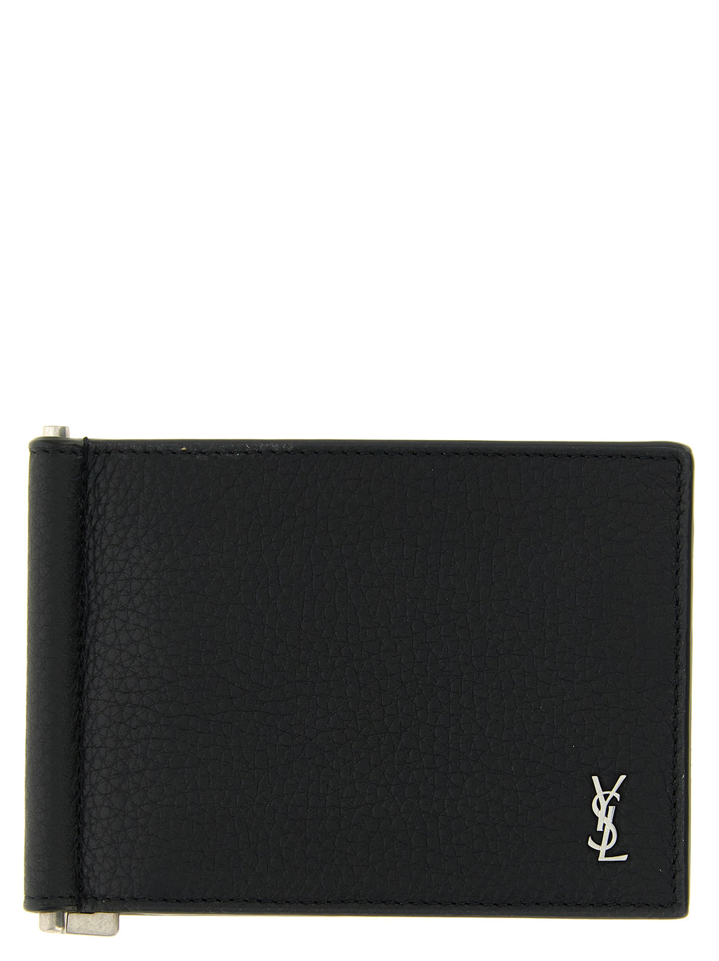 Black Hammered Calfskin Card Holder