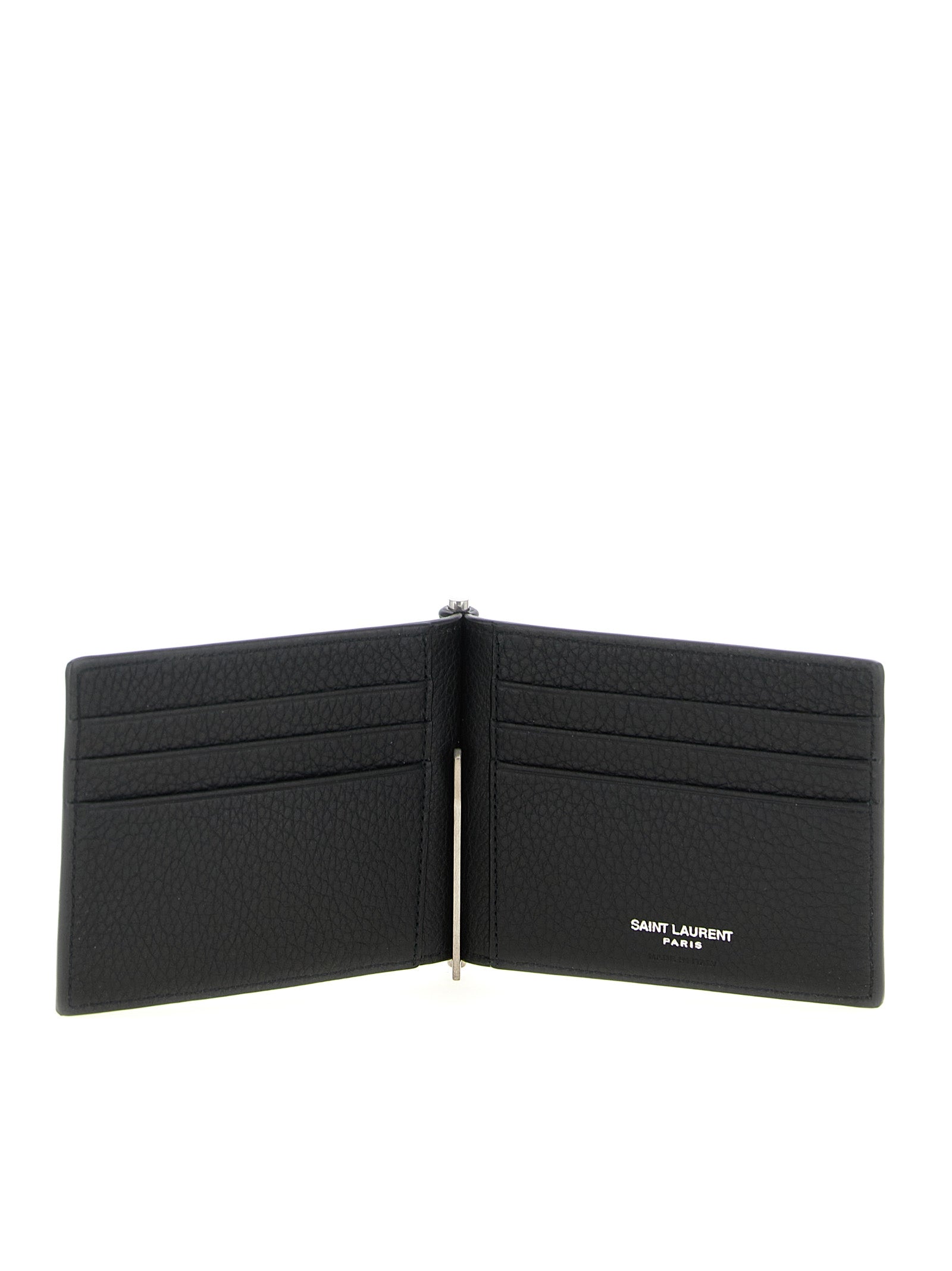 Black Hammered Calfskin Card Holder