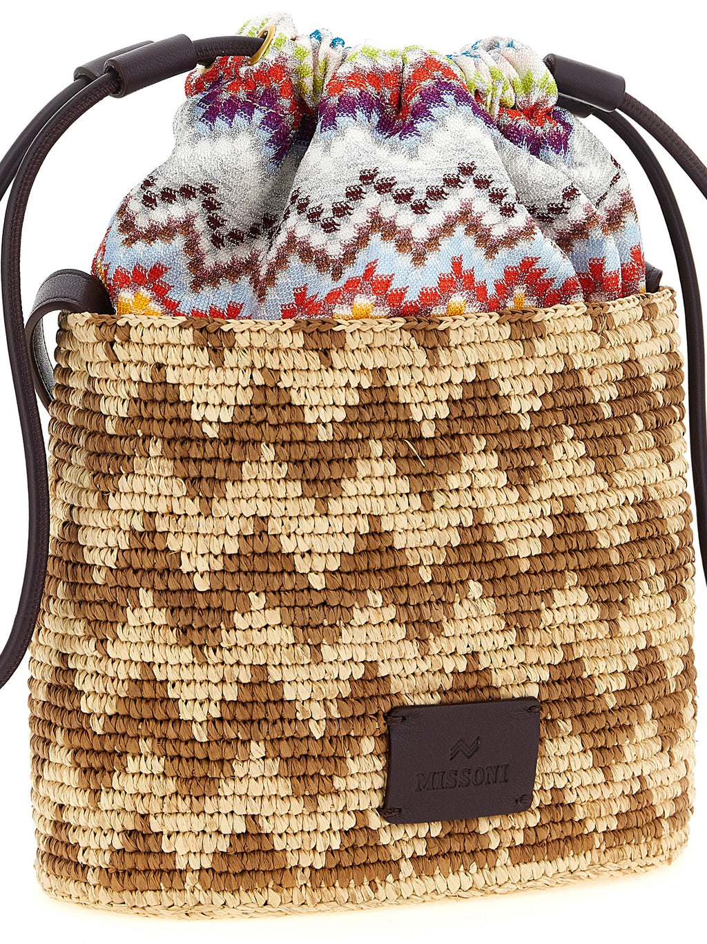 Multicolor Cotton Crossbody Bag