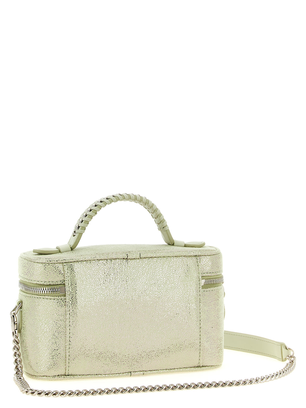 Eco Shiny Dotted Chamois Vanity Falabella Crossbody Bag