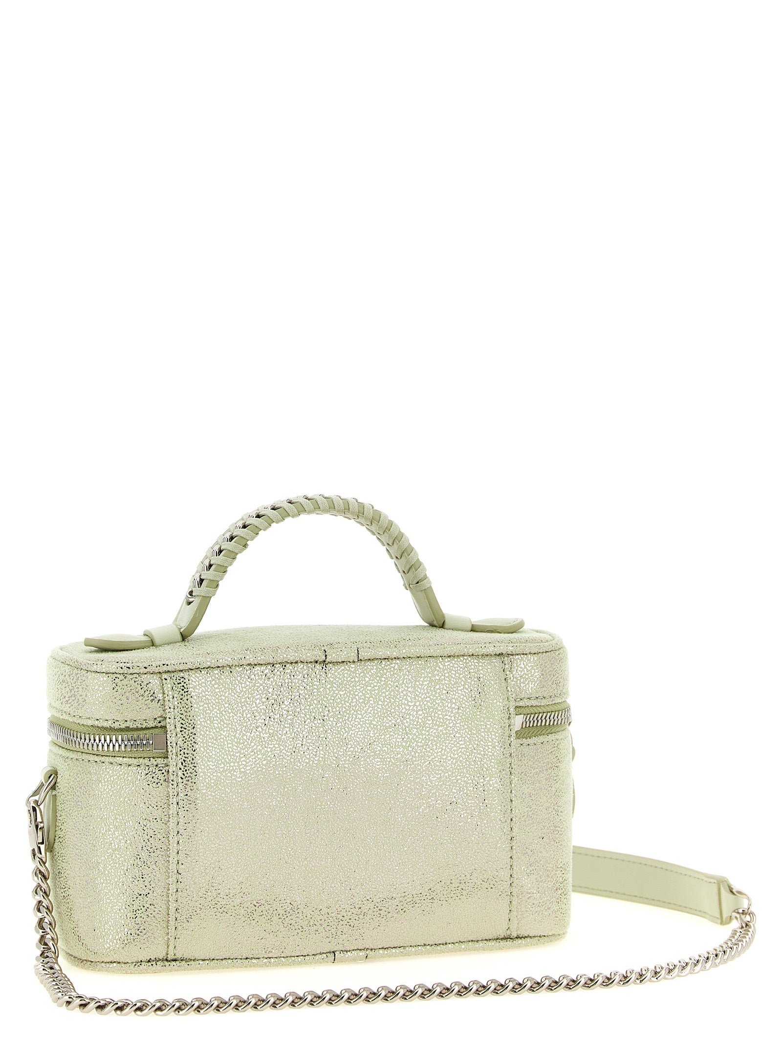 Eco Shiny Dotted Chamois Vanity Falabella Crossbody Bag