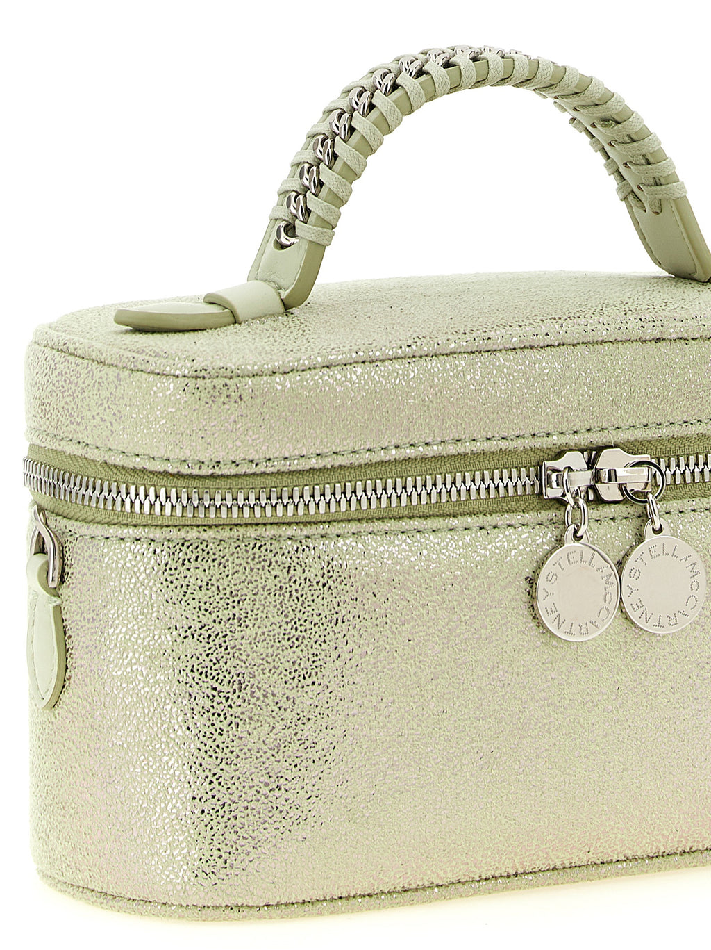 Eco Shiny Dotted Chamois Vanity Falabella Crossbody Bag