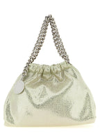 Falabella Mini Drawstring Handbag in Shiny Dotted Polyester
