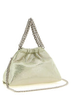 Falabella Mini Drawstring Handbag in Shiny Dotted Polyester