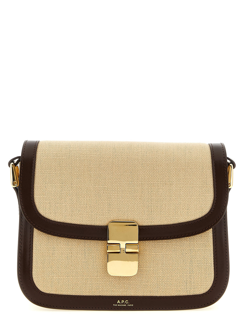 Beige Cotton Grace Crossbody Bag