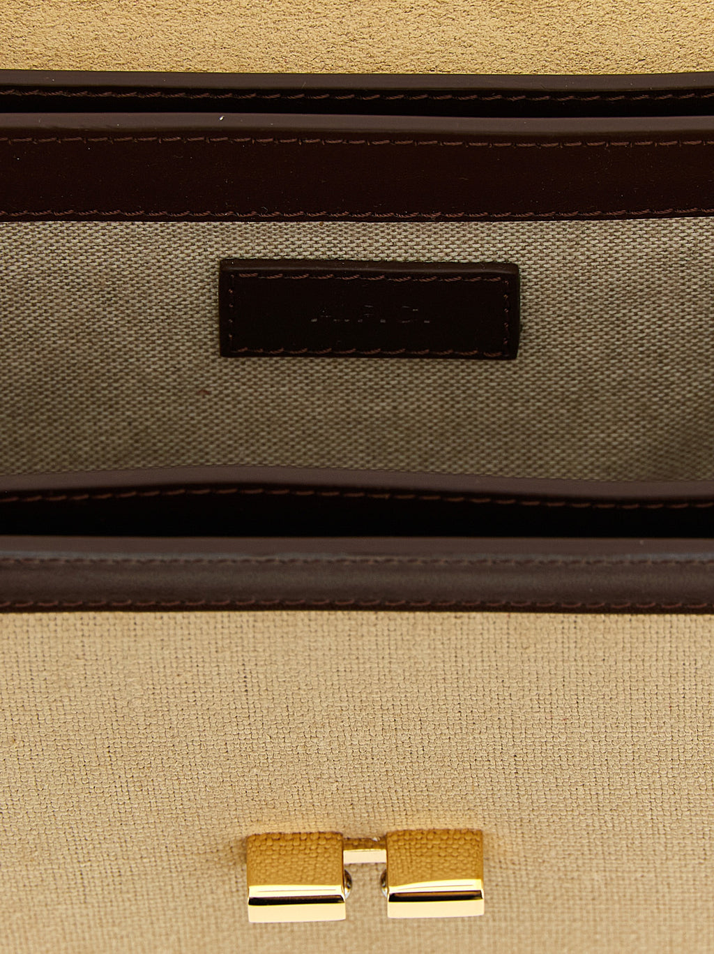Beige Cotton Grace Crossbody Bag