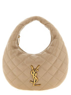 Beige Lamb Leather Icarino Handbag