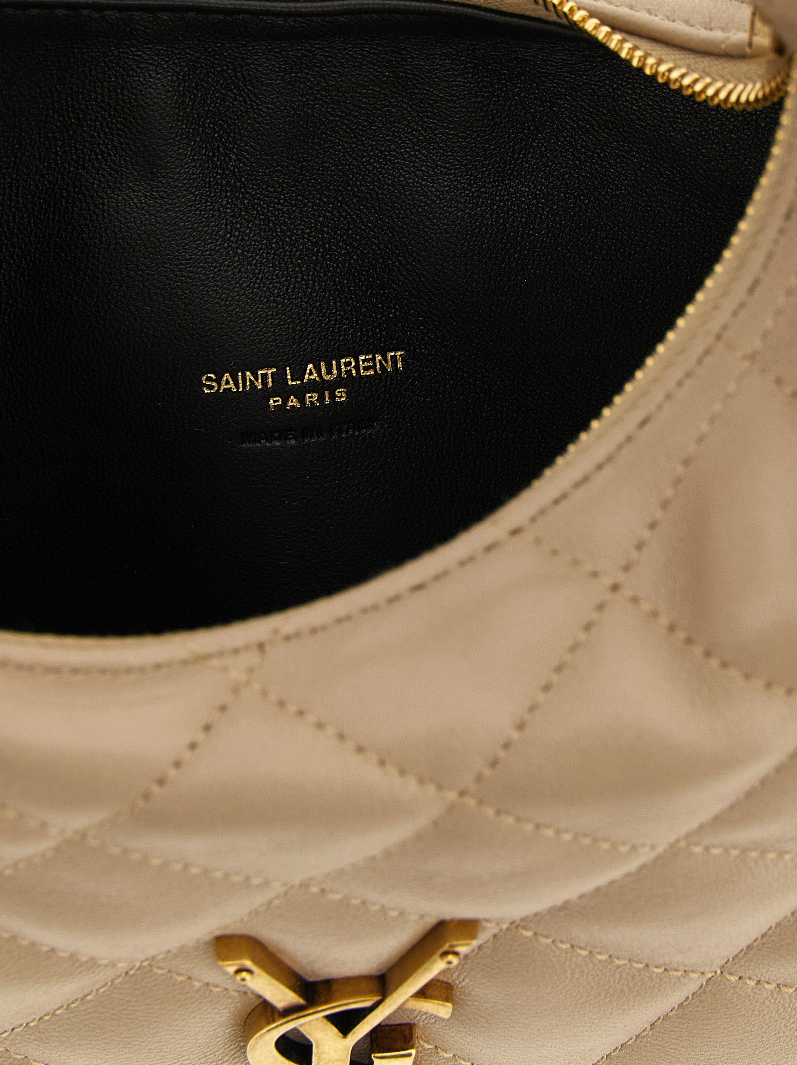 Beige Lamb Leather Icarino Handbag