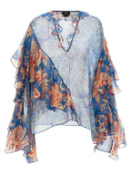 Light Blue Silk Blouse