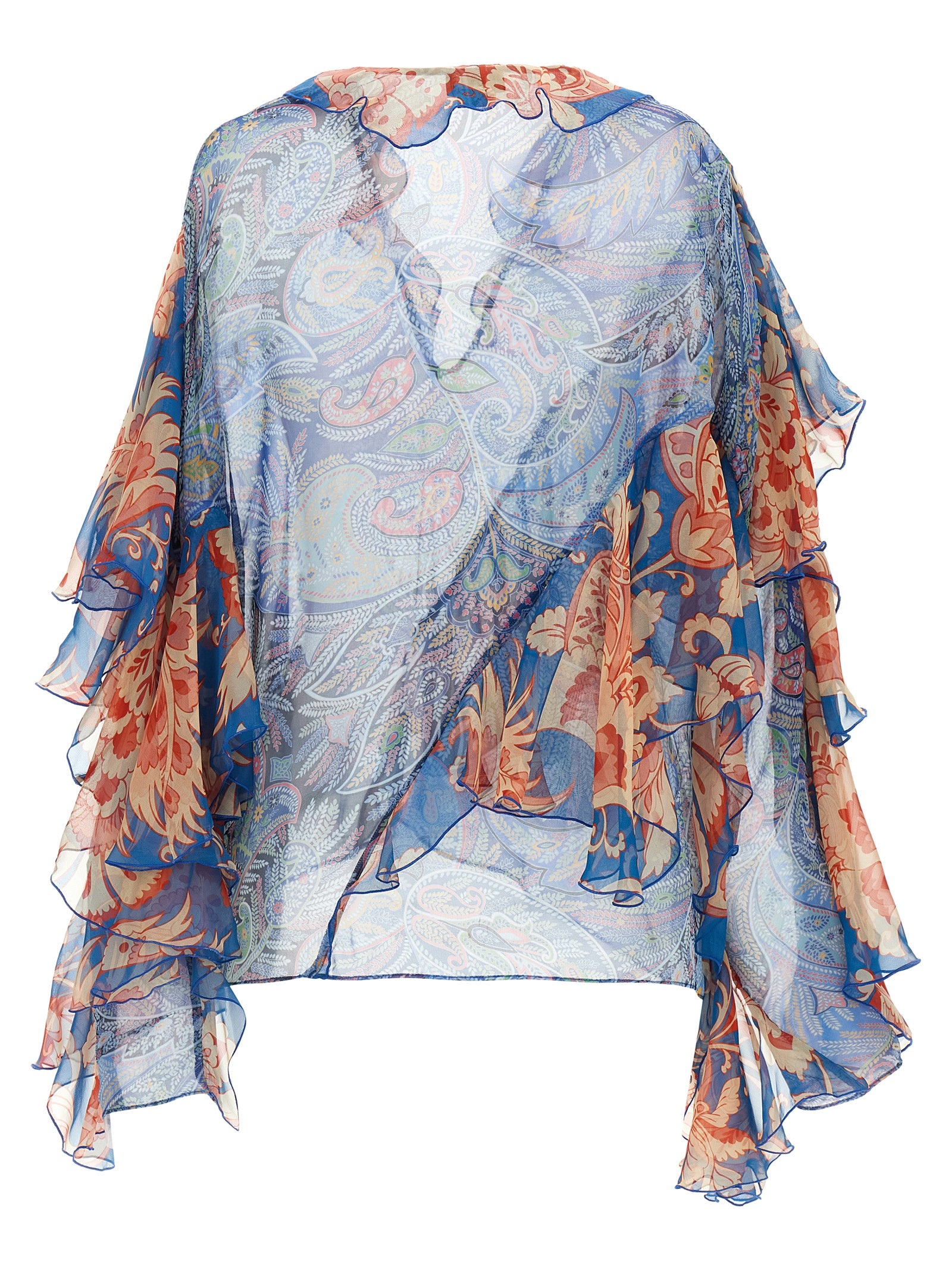 Light Blue Silk Blouse