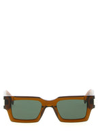 Brown Acetate Square Sunglasses
