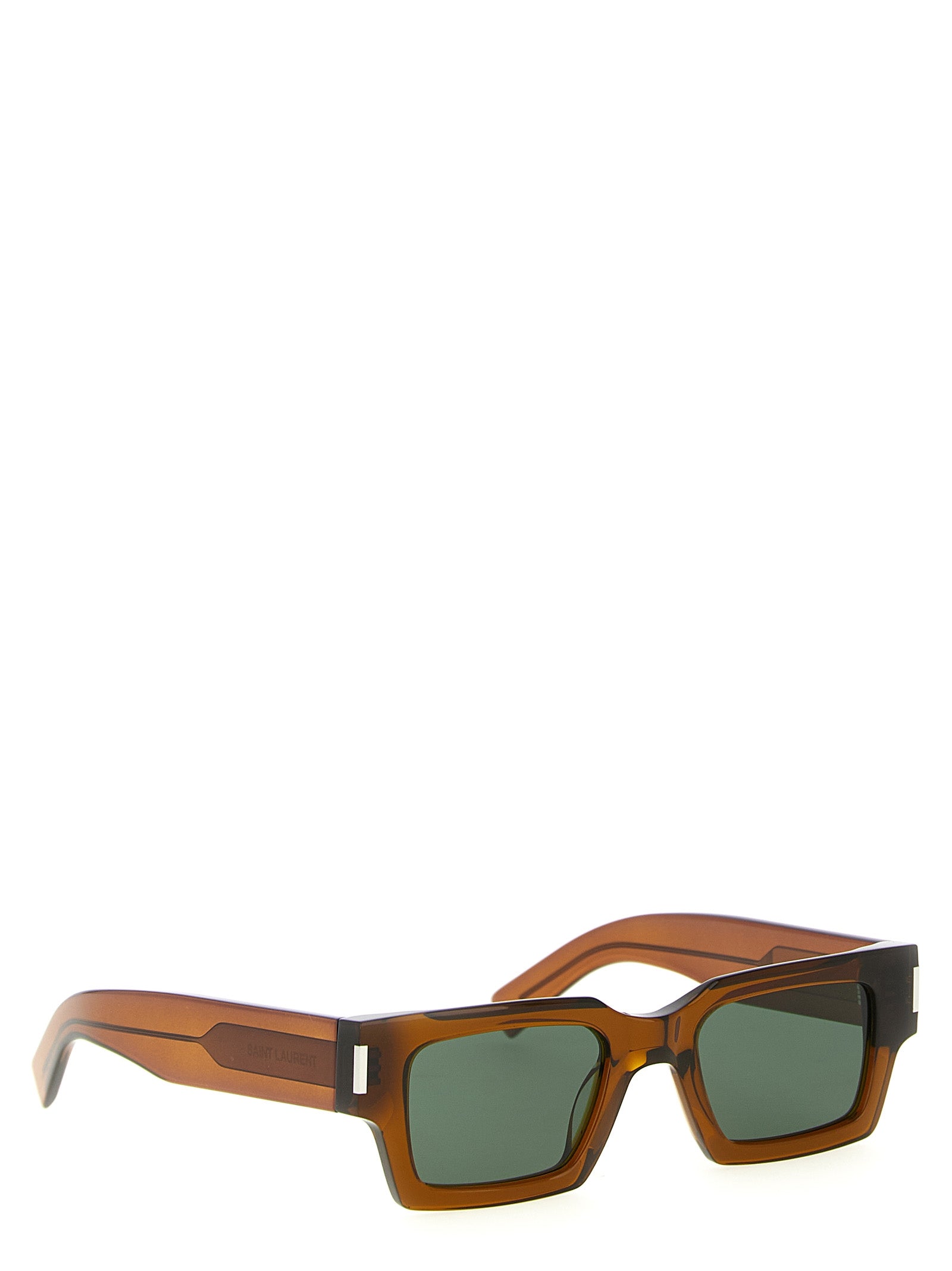 Brown Acetate Square Sunglasses