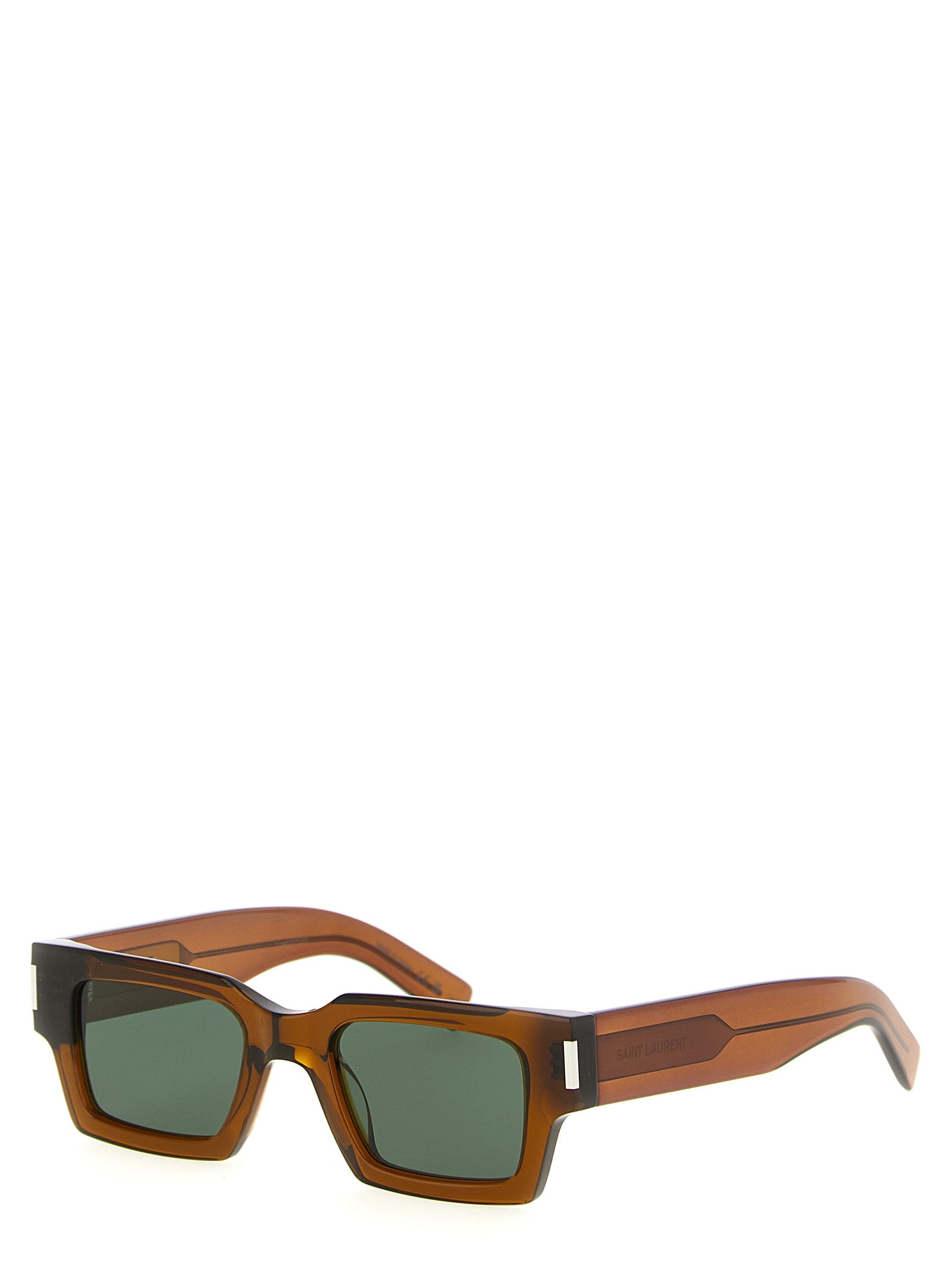 Brown Acetate Square Sunglasses