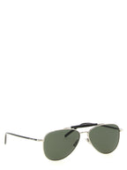 Silver Acetate Aviator Sunglasses