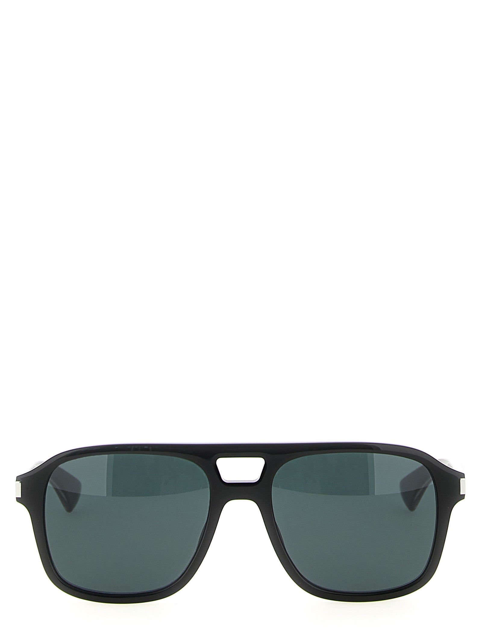 Black Acetate Aviator Sunglasses