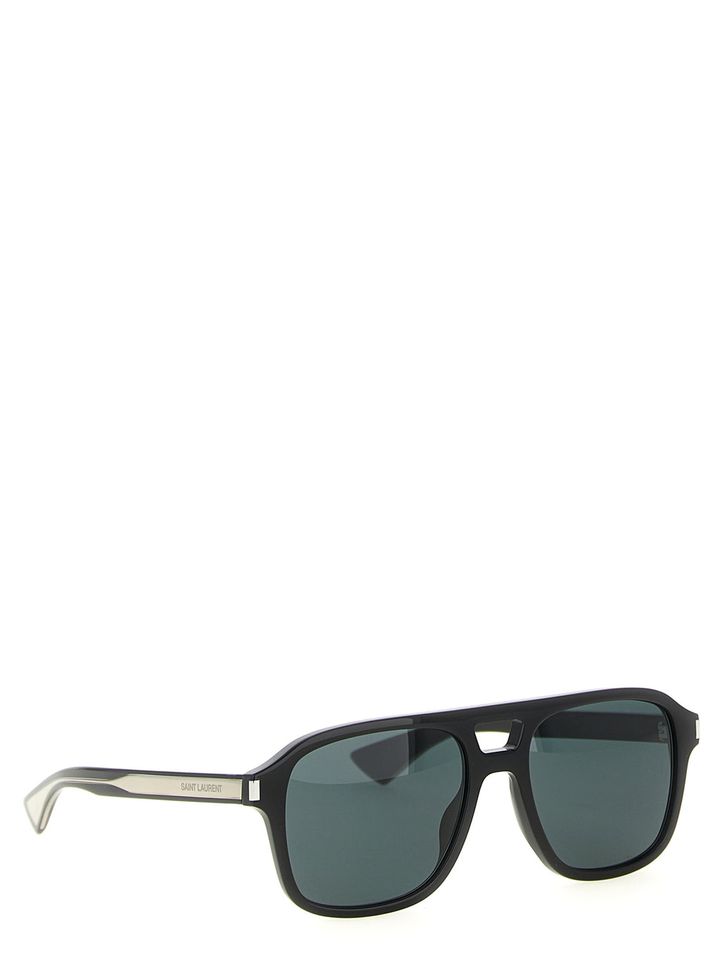 Black Acetate Aviator Sunglasses