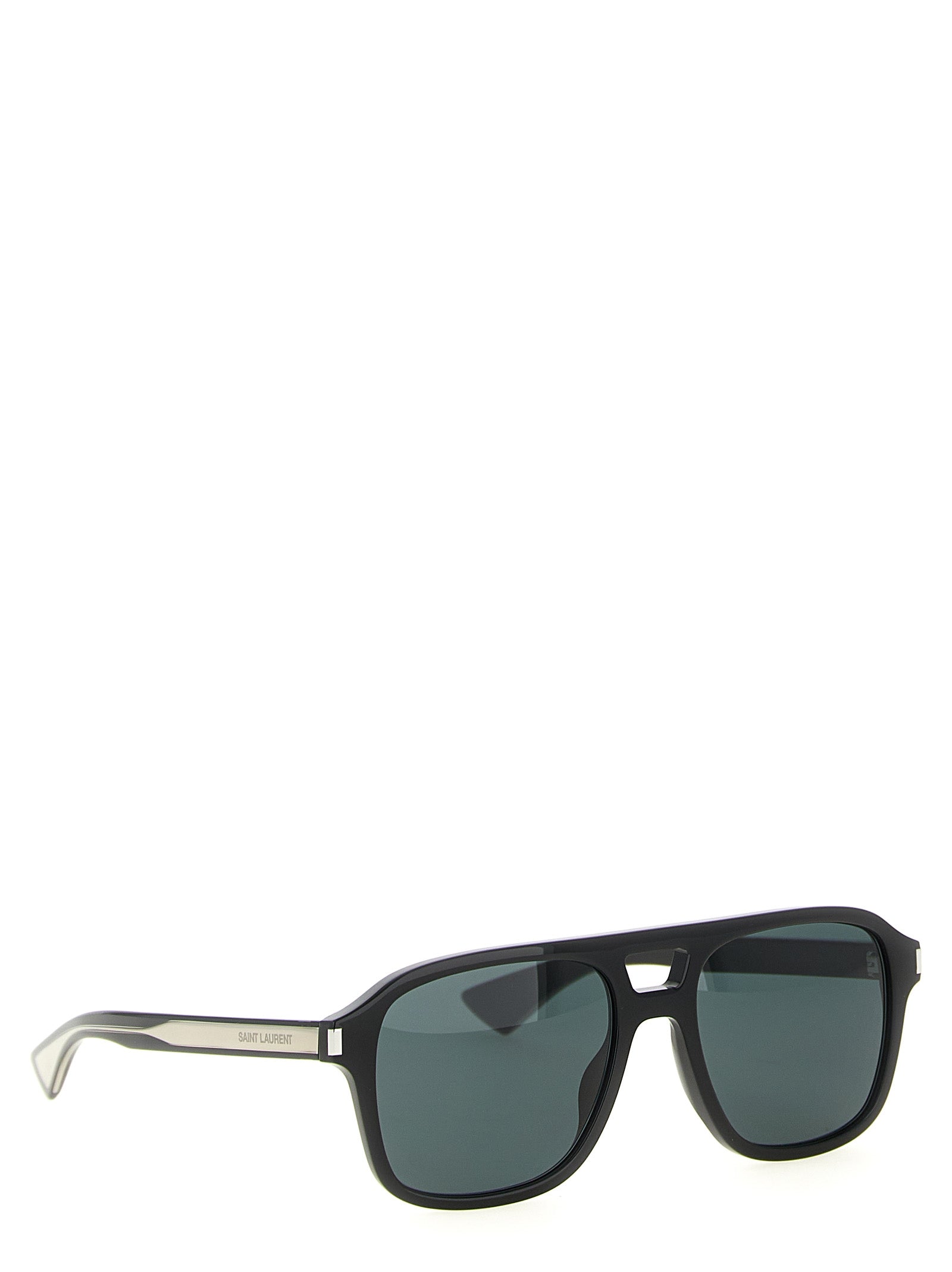 Black Acetate Aviator Sunglasses