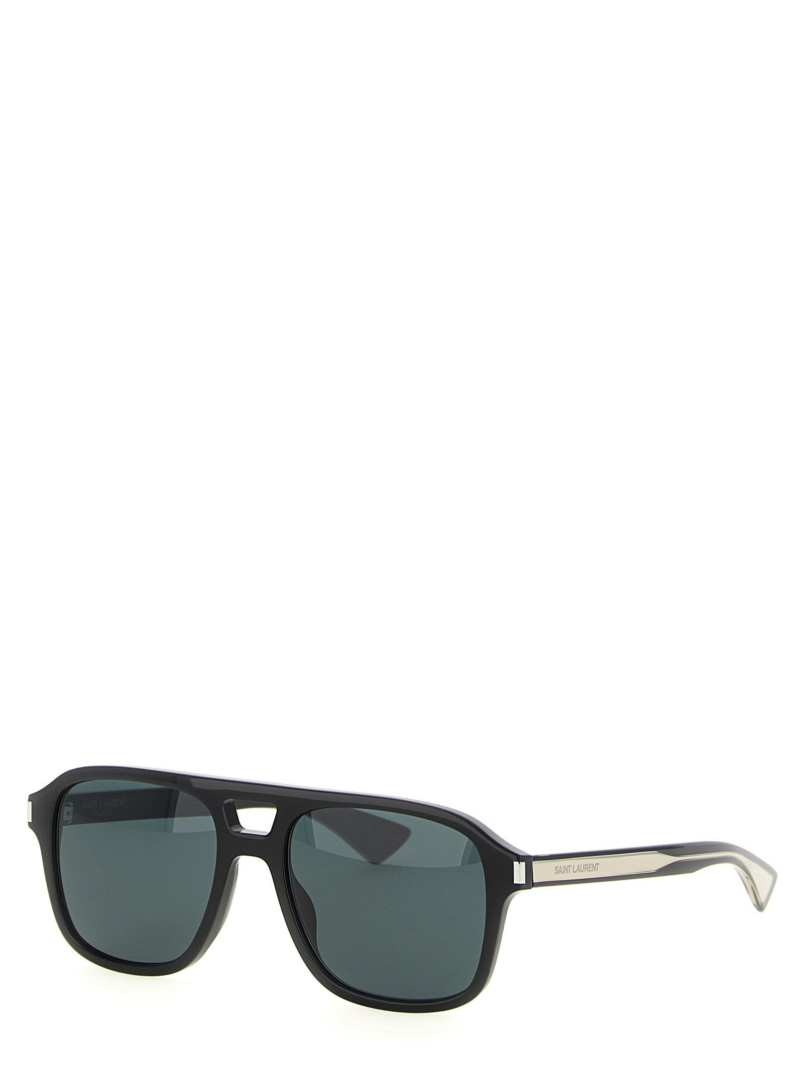 Black Acetate Aviator Sunglasses