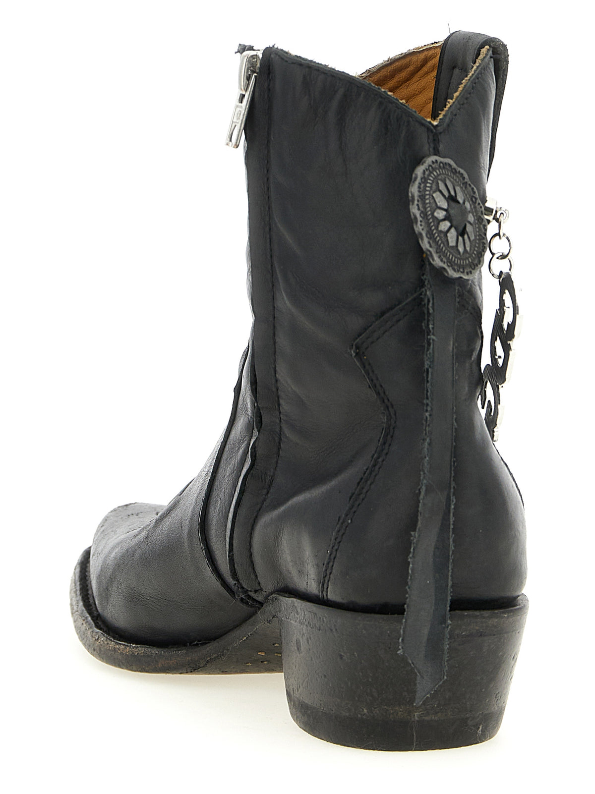 Black Cowhide Mexicana Chelsea Boots