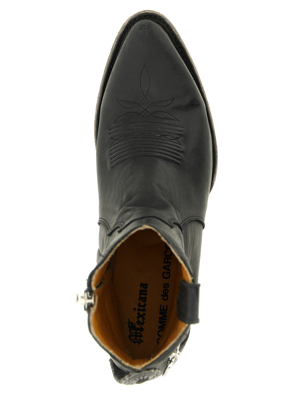Black Cowhide Mexicana Chelsea Boots