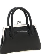 Black Cowhide Claps Handle Cardholder