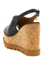 Sneak-Elyse Organic Polyurethane Slingback Wedge Sandals