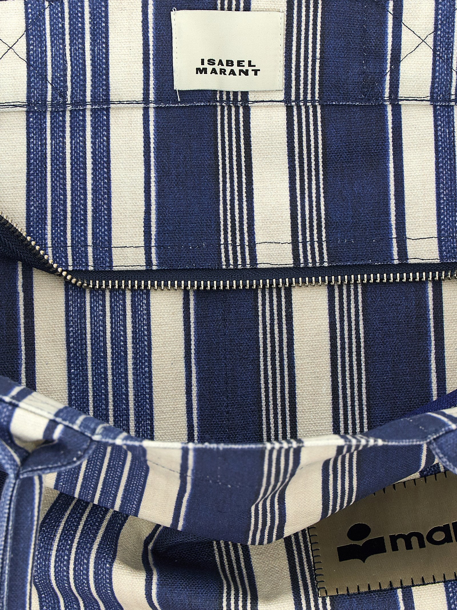 Blue Cotton Yenky Zipped Tote Bag